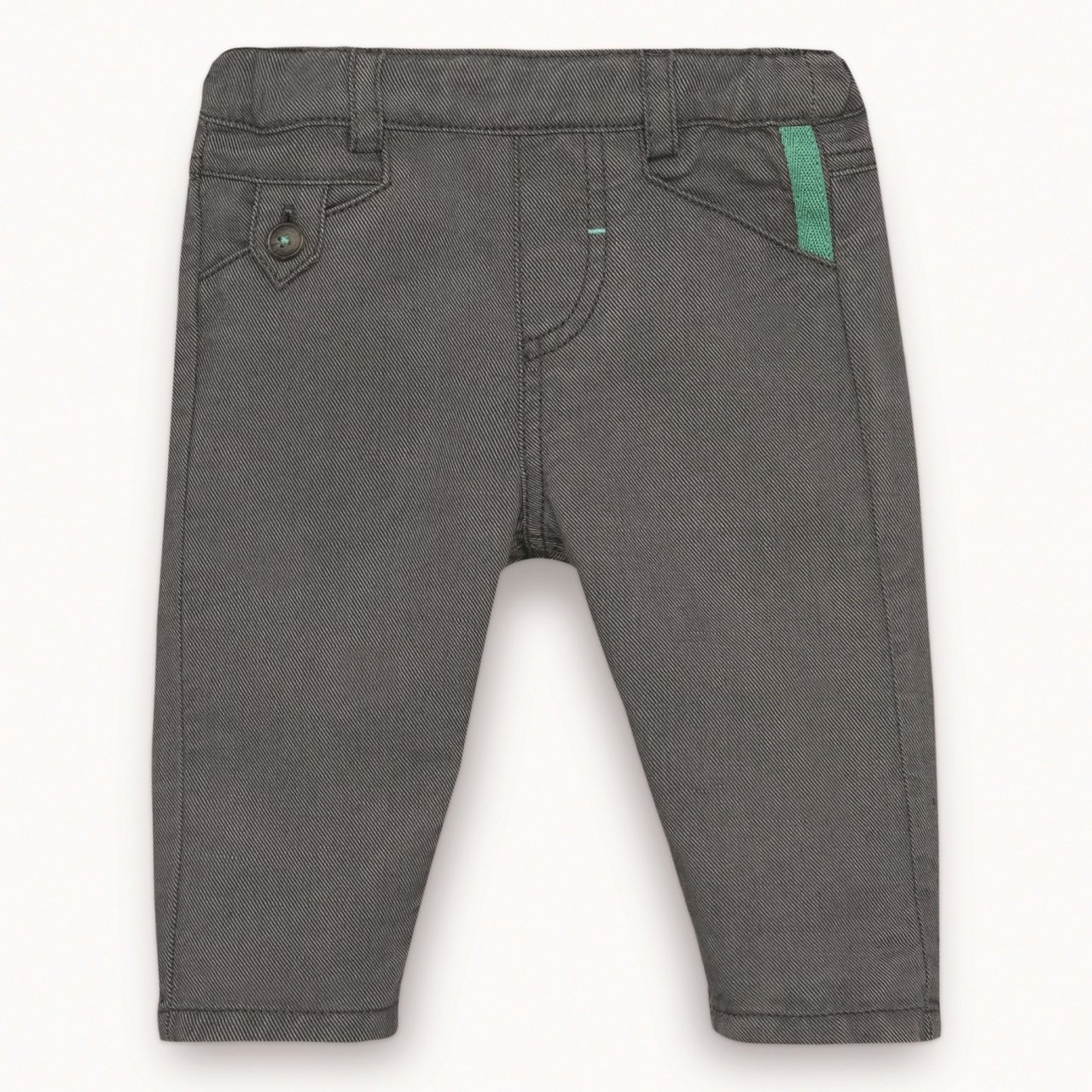 Dar Paça Gri Pantolon