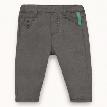 Dar Paça Gri Pantolon