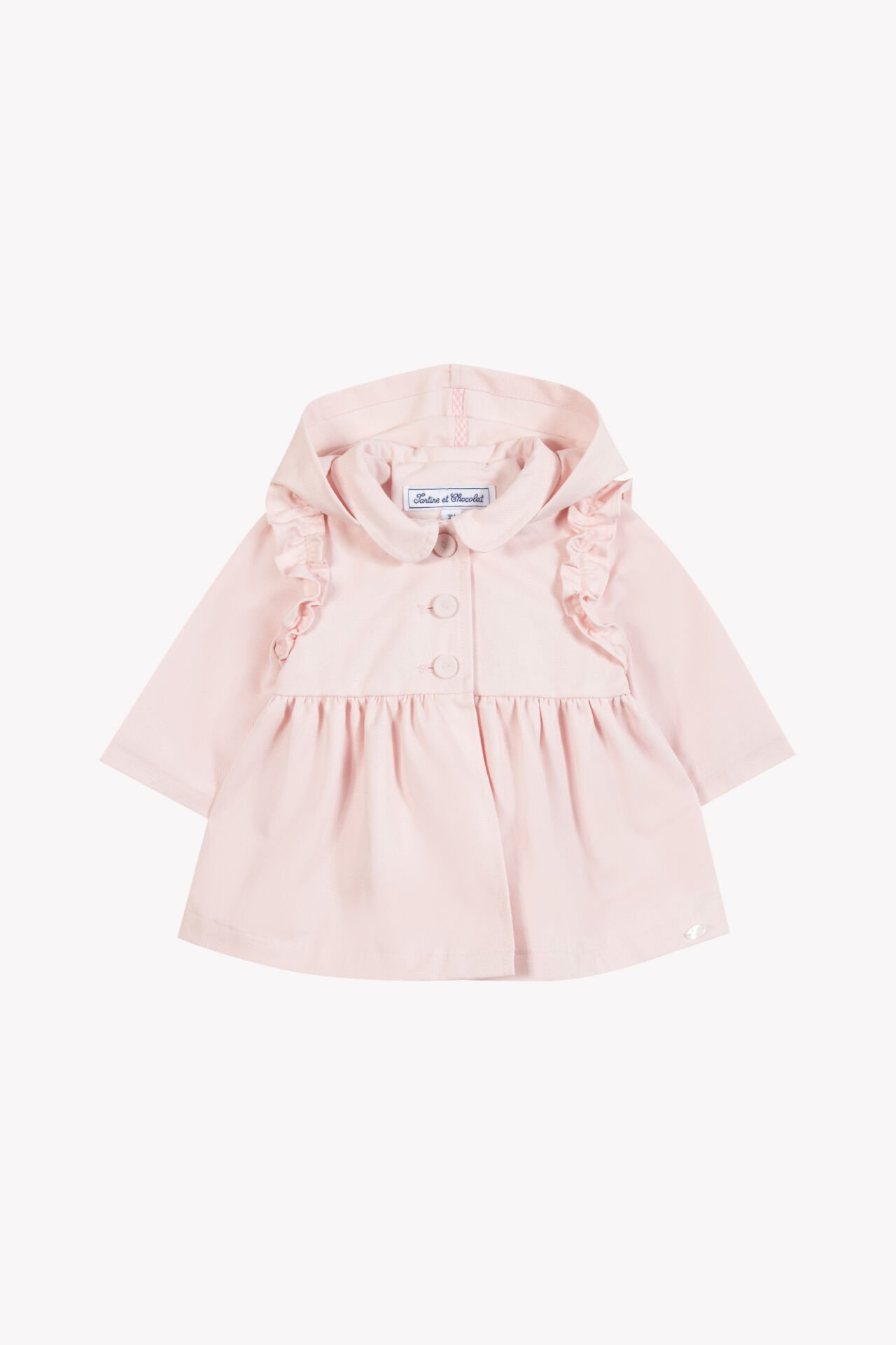 Kız Bebek Pembe Trenchcoat%