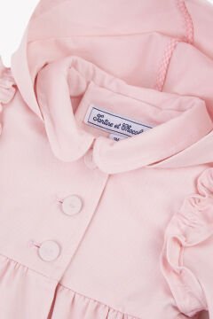 Kız Bebek Pembe Trenchcoat%