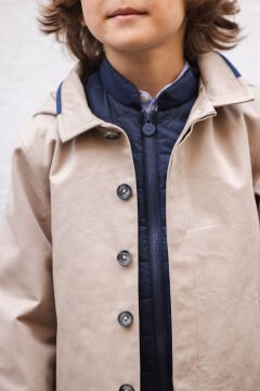 Erkek Çocuk Bej Trenchcoat