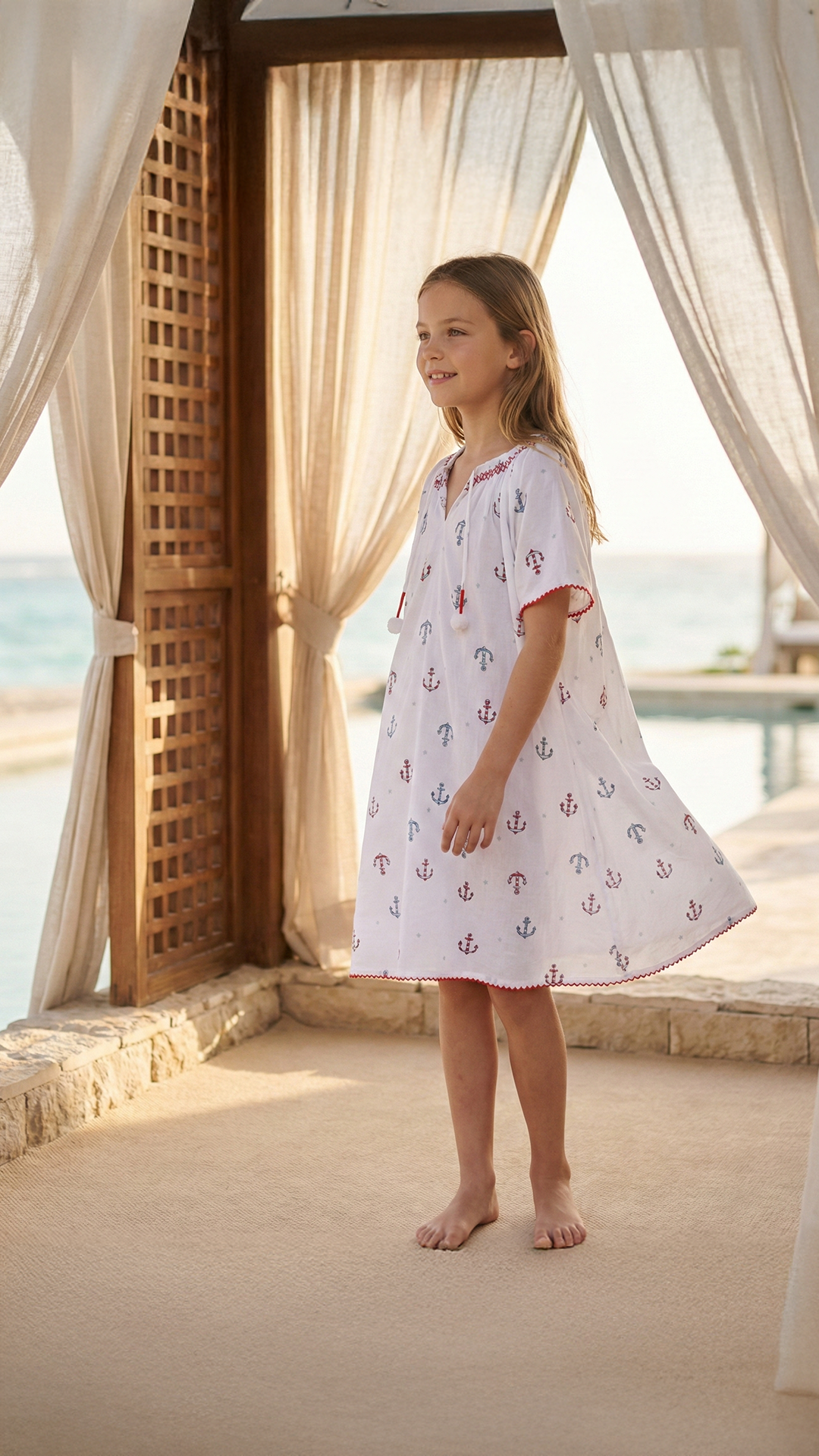 Kız Çocuk Kaftan Elbise