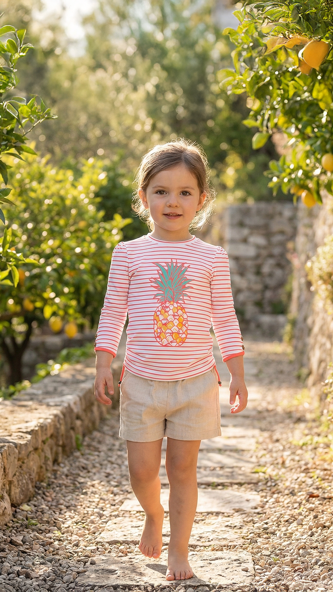 Kız Çocuk UV Korumalı T-Shirt