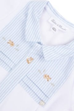 Erkek Bebek Kadife Tulum