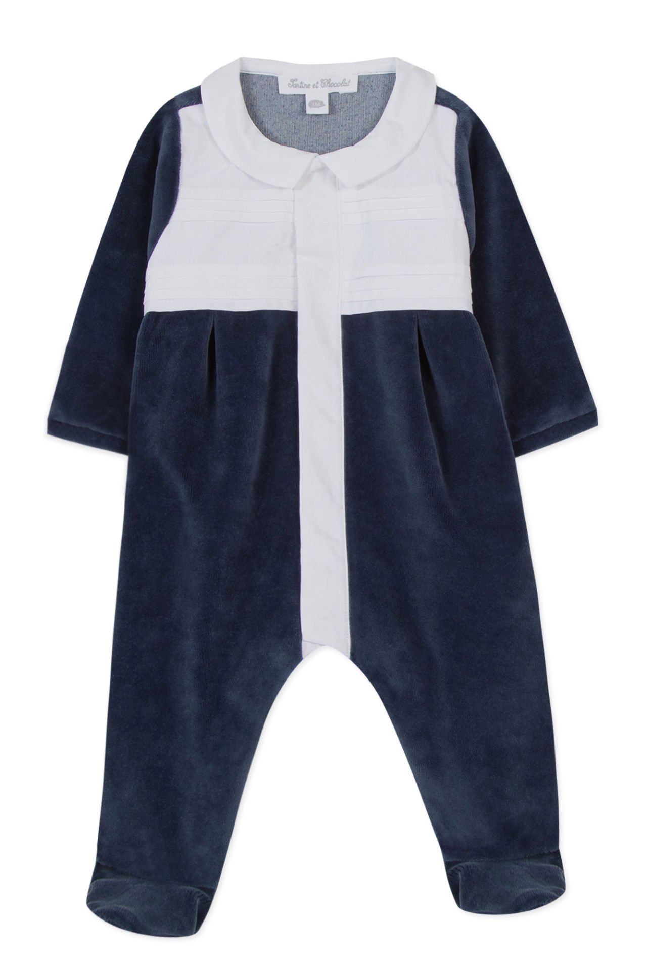 Erkek Bebek Kadife Tulum