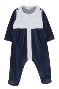 Erkek Bebek Kadife Tulum