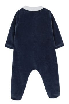 Erkek Bebek Kadife Tulum