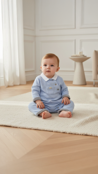 Erkek Bebek Uzun Kollu Ayaksız Tulum