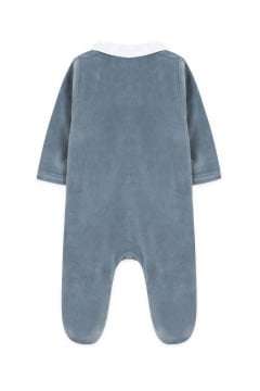 Erkek Bebek Kadife Tulum