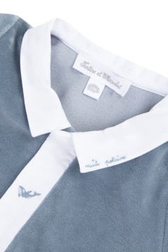 Erkek Bebek Kadife Tulum