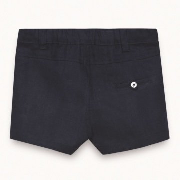 Klasik Model Keten Şort