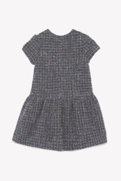 Kız Çocuk Kısa Kollu Tüvit Elbise