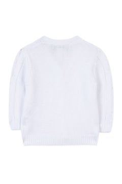 Erkek Bebek Saç Örgülü Triko Hırka