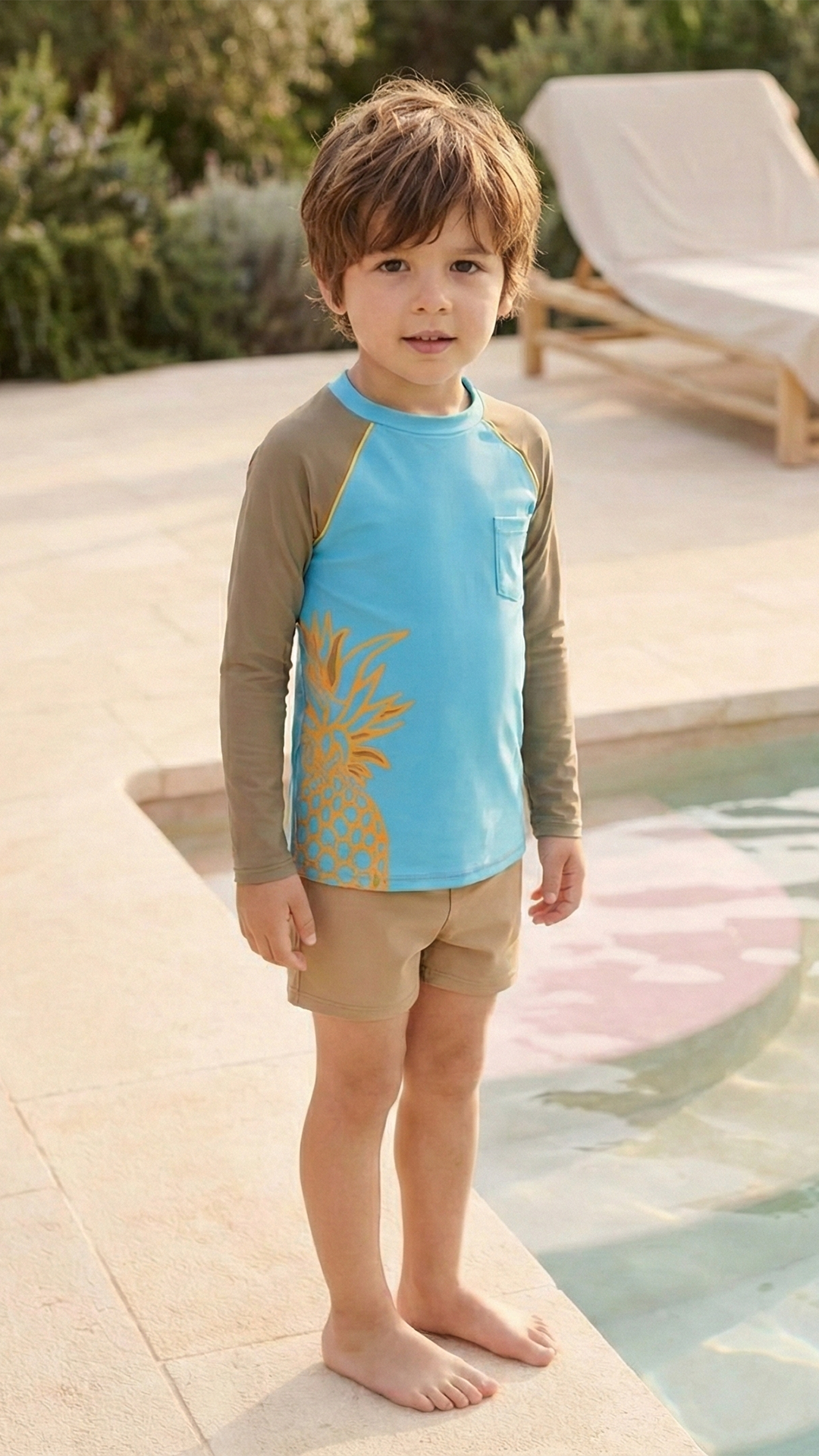 Erkek Çocuk UV Korumalı Kısa Kollu T.Shirt