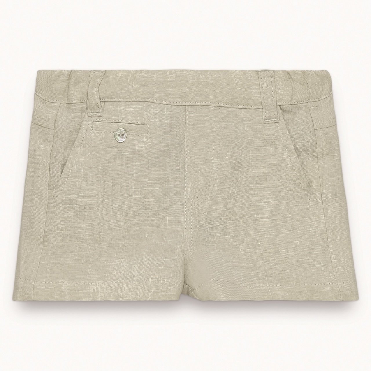 Klasik Model Keten Şort