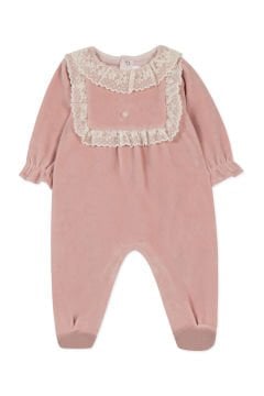 Kız Bebek Dantel Yakalı Şık tulum