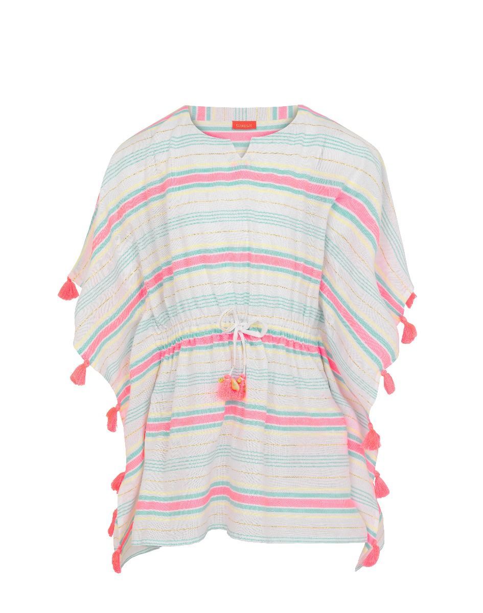 Kız Çocuk Kaftan Plaj Elbisesi