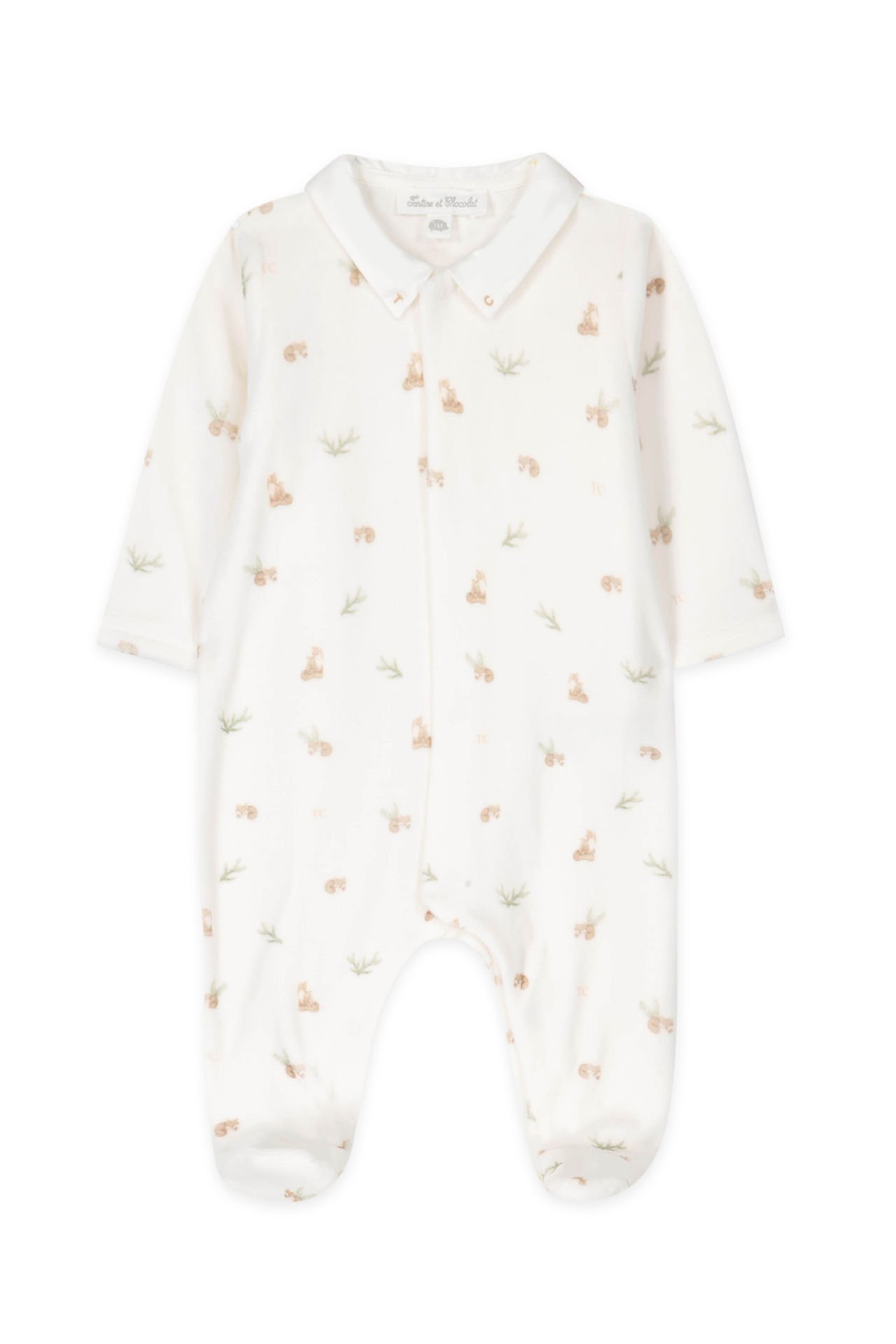 Erkek Bebek Kadife Tulum