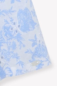 Kız Çocuk Çiçek Desenli Askılı Elbise