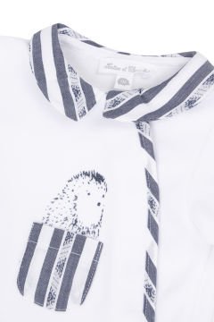 Erkek Bebek Garda Yakalı Kadife Tulum