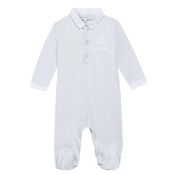 Erkek Bebek Pamuklu Polo Yaka Tulum