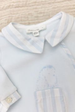 Erkek Bebek Garda Yakalı Kadife Tulum