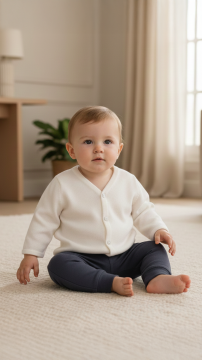 Erkek Bebek Yün Hırka