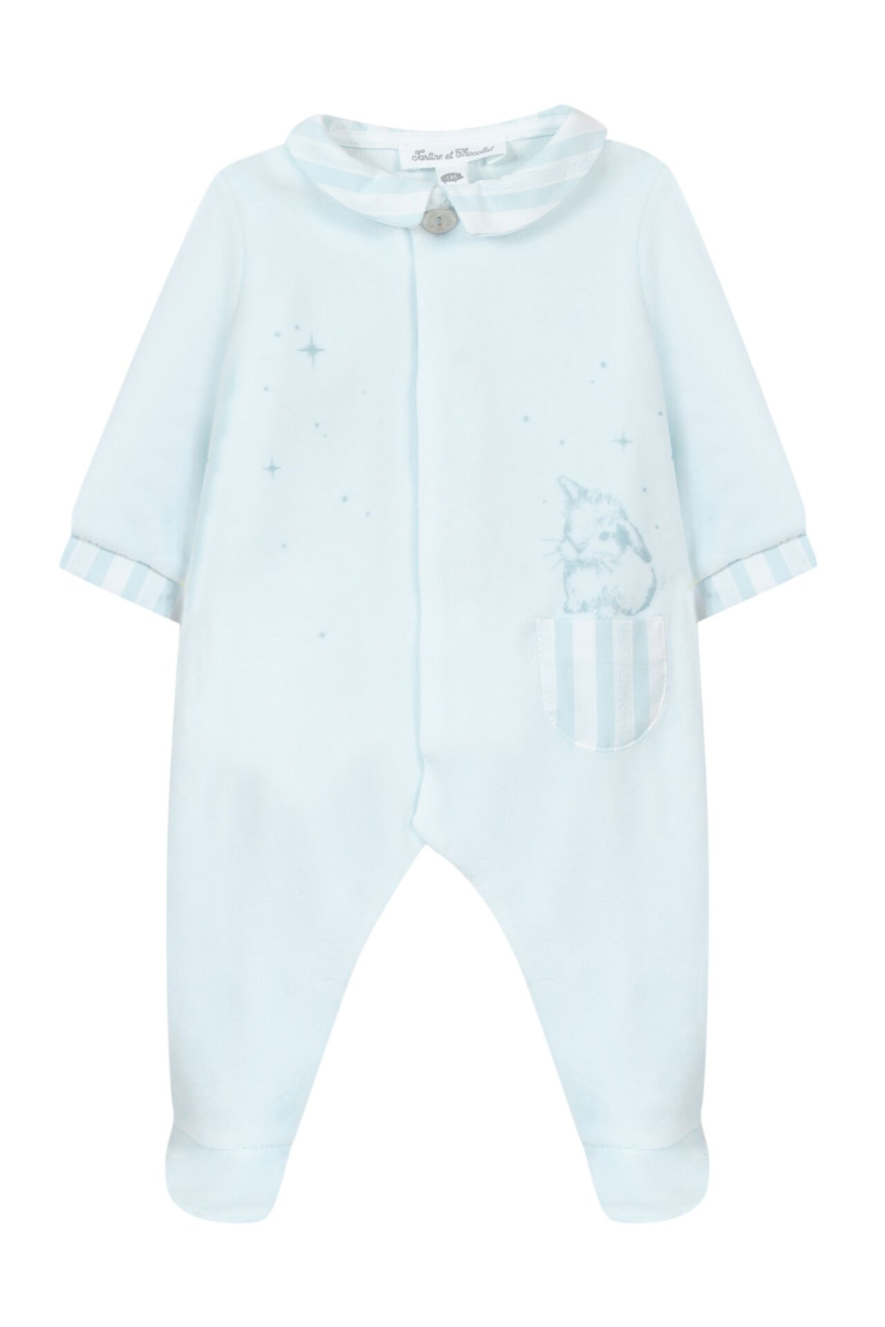 Erkek Bebek Kadife Tulum