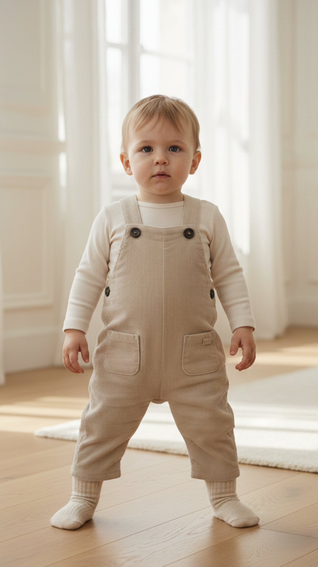 Erkek Bebek Kadife Salopet