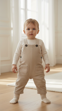 Erkek Bebek Kadife Salopet