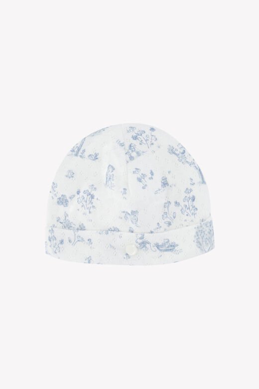 Erkek Bebek Mavi Coton Bone / Şapka