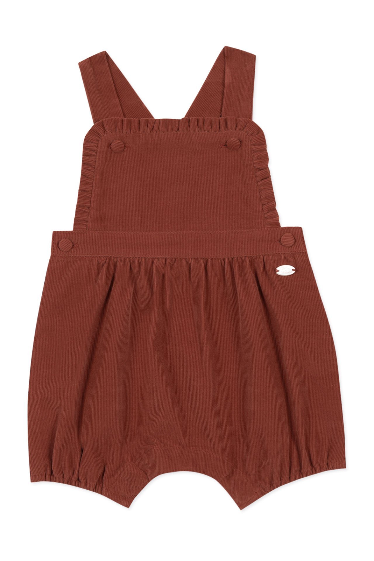 Kız Bebek Askılı Şort