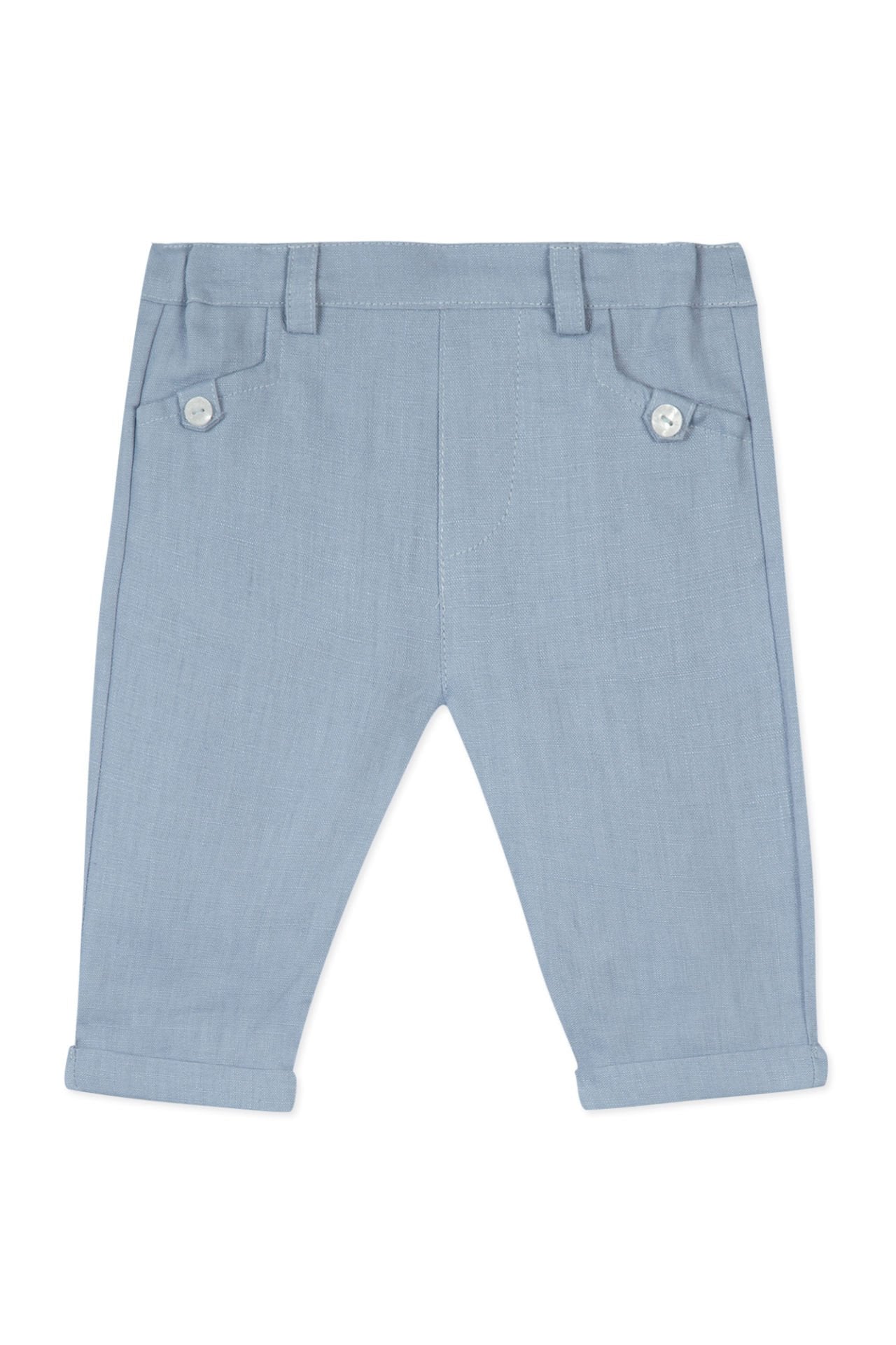 Erkek Bebek Keten Pantalon