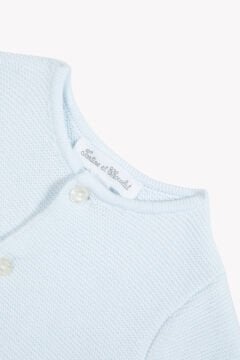 Erkek Bebek Mavi Triko Hırka