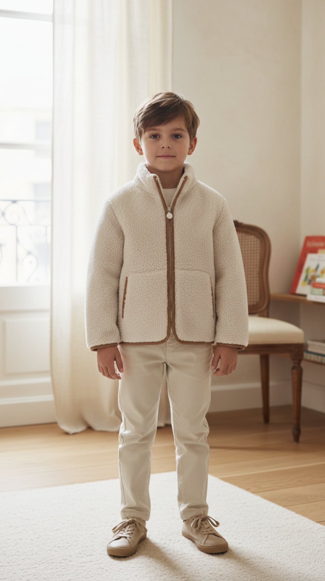 Erkek Çocuk Muflonlu Sweat Ceket