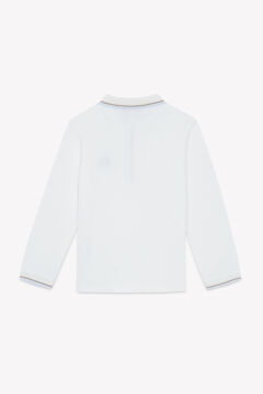 Erkek Çocuk Uzun Kollu Polo T-Shirt Ekru