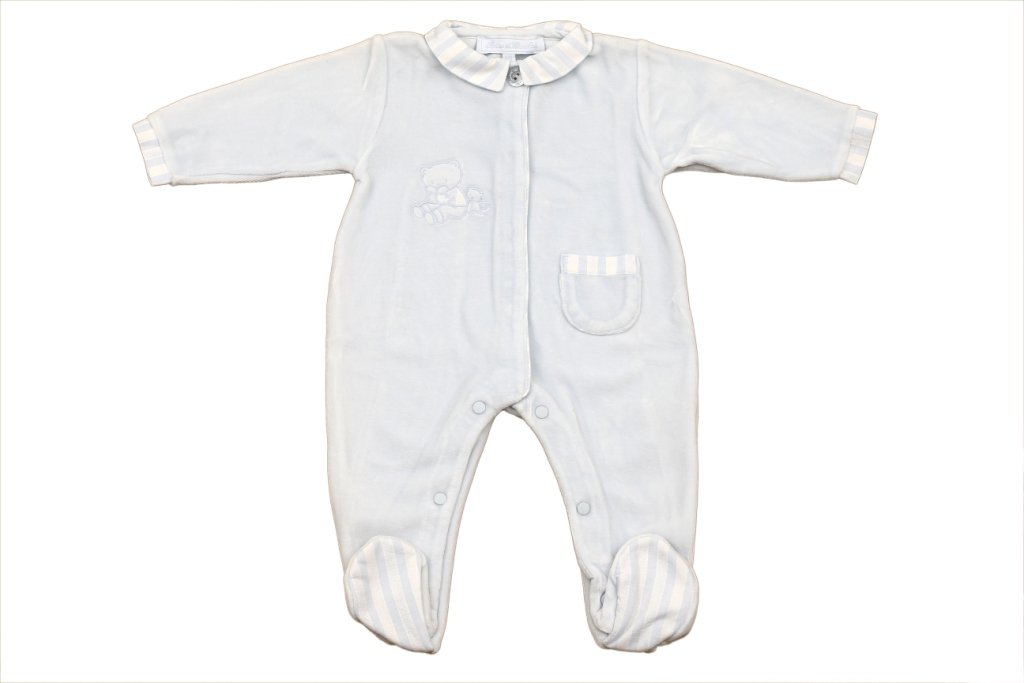 Erkek Bebek Kadife Tulum