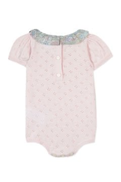 Kız Bebek Kısa Bacaklı Triko Tulum