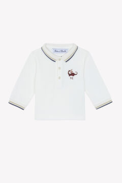 Erkek Bebek Uzun Kollu Polo T-Shirt Sable
