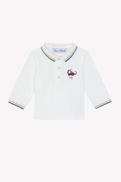 Erkek Bebek Uzun Kollu Polo T-Shirt Sable
