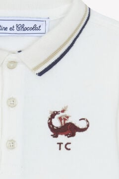 Erkek Bebek Uzun Kollu Polo T-Shirt Sable
