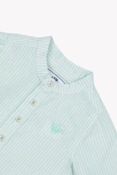 Erkek Çocuk Çizgili Coton - Keten Gömlek