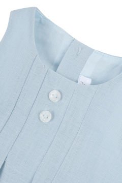 Bebek Kısa Bacaklı Keten Tulum