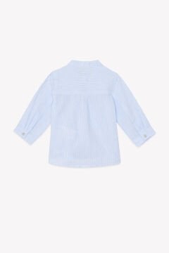 Erkek Çocuk Çizgili Coton - Keten Gömlek