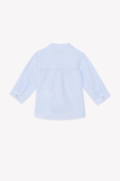 Erkek Çocuk Çizgili Coton - Keten Gömlek