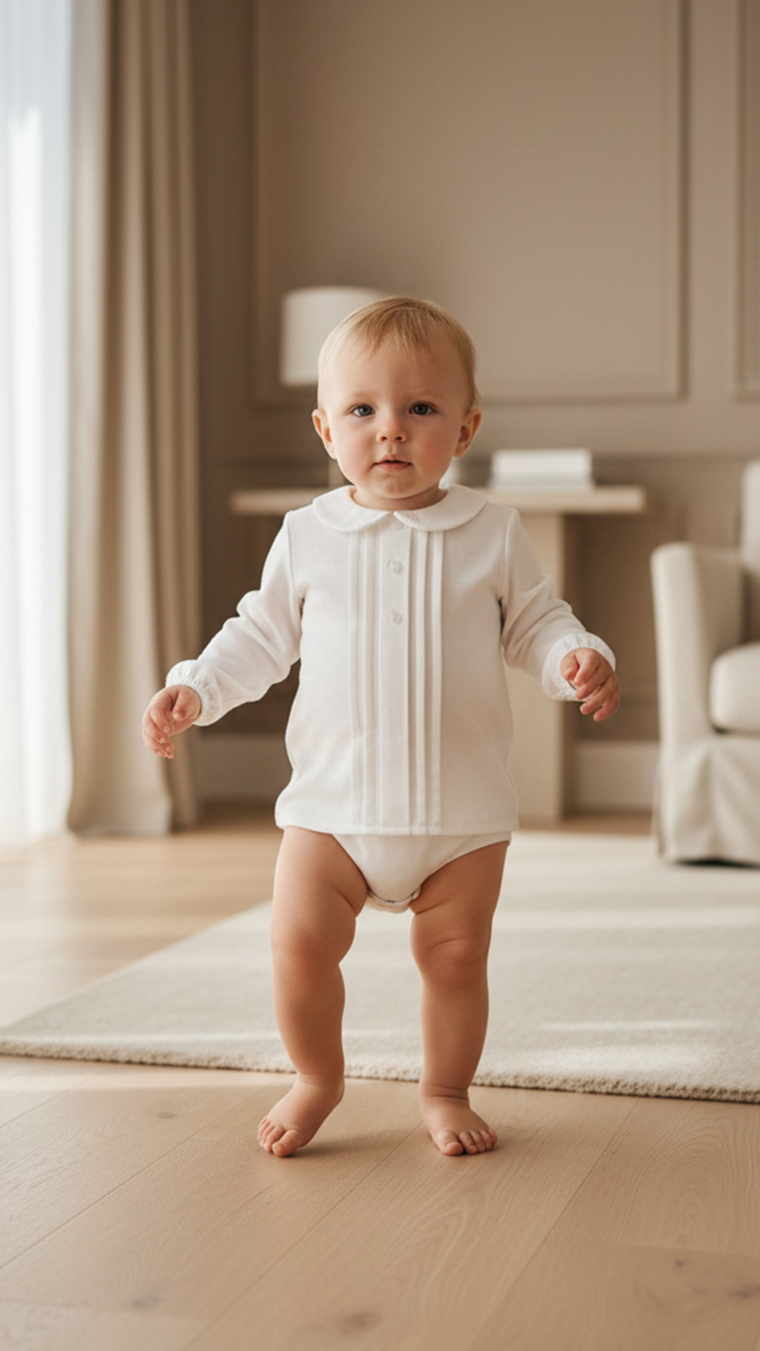 Erkek Bebek Gömlek Yaka Body