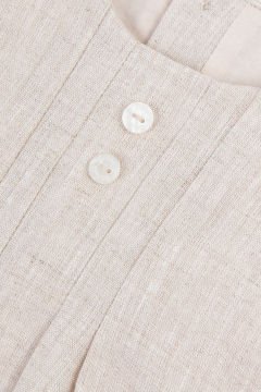 Bebek Kısa Bacaklı Keten Tulum