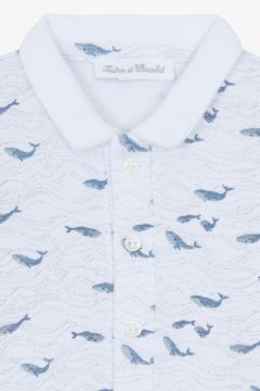 Erkek Bebek Polo Yaka Şortlu Kısa Tulum