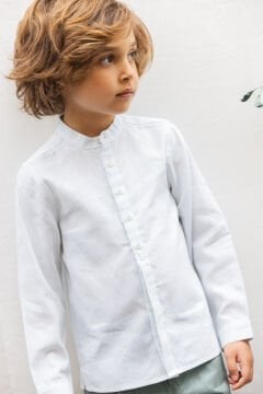 Erkek Çocuk Uzun Kollu Çizigili Gömlek