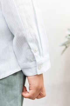 Erkek Çocuk Uzun Kollu Çizigili Gömlek